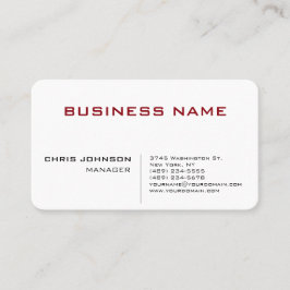 Affärskortet Unik Chic Manager Visitkort