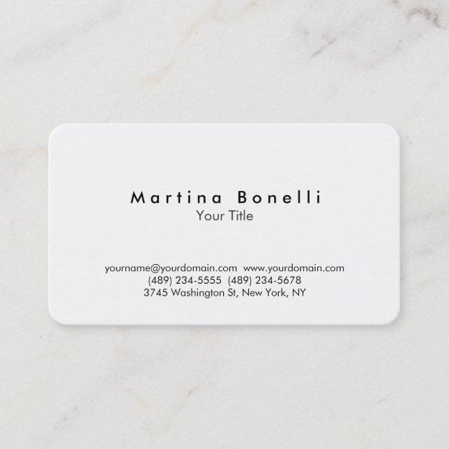 Affärskortet Unikt rundat hörn-Fantastisk Visitkort (Framsida)