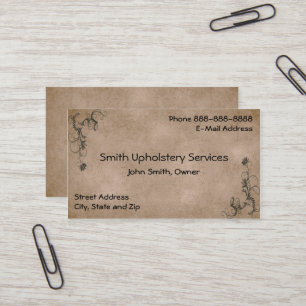 Affärskortet Upholmamer Upholsterer Leather Visitkort