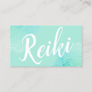 Affärskortet Usui Reiki Practitioner/Instruktör Visitkort