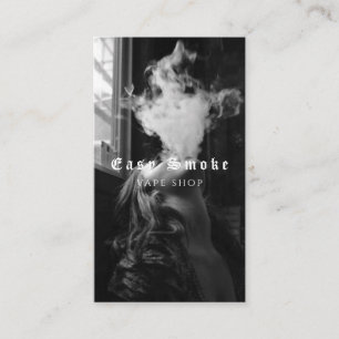 Affärskortet Vape Shop Smoke Black Visitkort