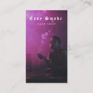 Affärskortet Vape Shop Smoke Black Visitkort