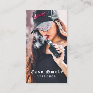 Affärskortet Vape Shop Smoke Black Visitkort