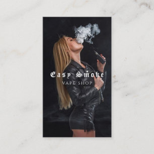 Affärskortet Vape Shop Smoke Black Visitkort