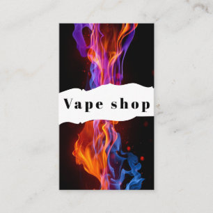 Affärskortet Vape Shop Smoke Cigarette Visitkort