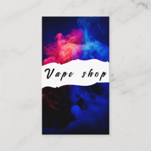 Affärskortet Vape Shop Smoke Cigarette Visitkort