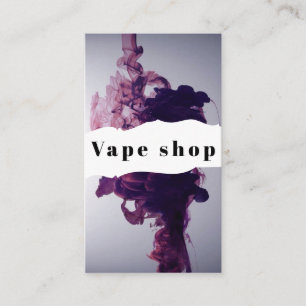 Affärskortet Vape Shop Smoke Cigarette Visitkort