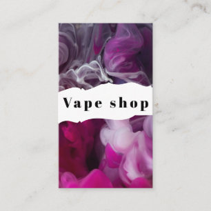Affärskortet Vape Shop Smoke Cigarette Visitkort