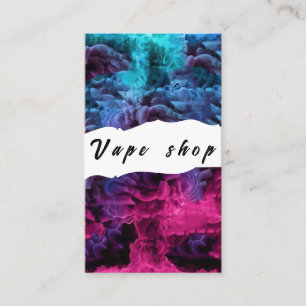 Affärskortet Vape Shop Smoke Cigarette Visitkort