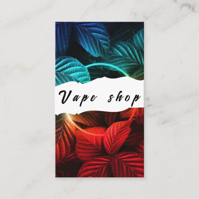 Affärskortet Vape Shop Smoke Cigarette Visitkort (Framsida)