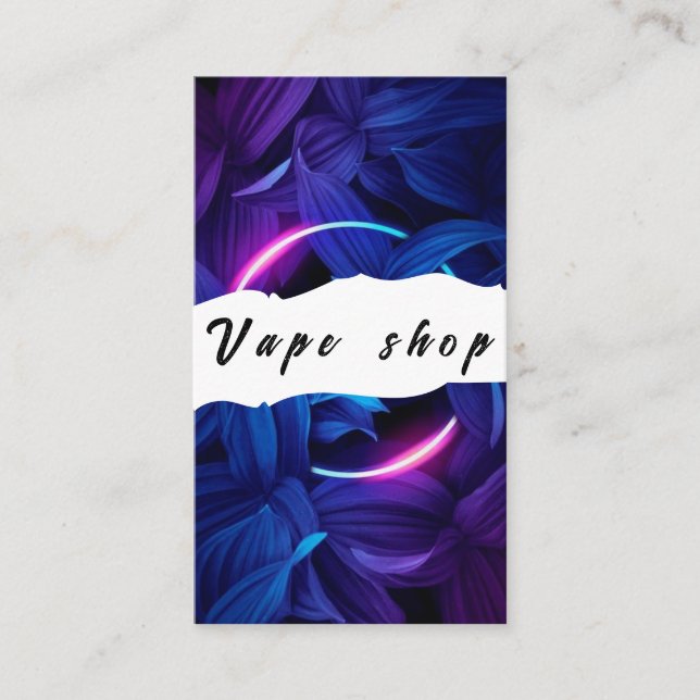 Affärskortet Vape Shop Smoke Cigarette Visitkort (Framsida)