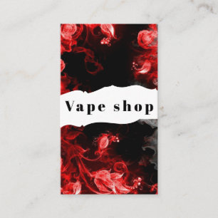 Affärskortet Vape Shop Smoke Cigarette Visitkort