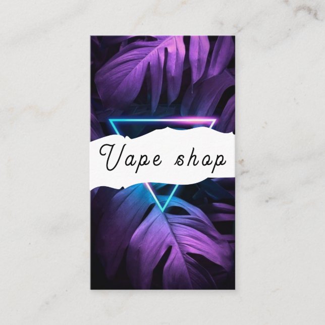 Affärskortet Vape Shop Smoke Cigarette Visitkort (Framsida)