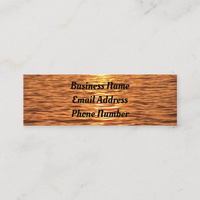 Affärskortet vatten mini visitkort (Framsida)