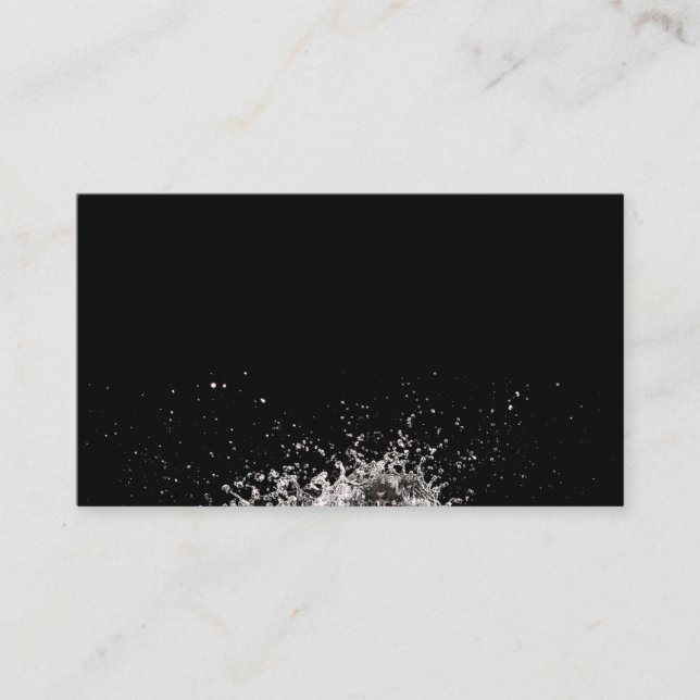 Affärskortet vatten stänk visitkort (Framsida)
