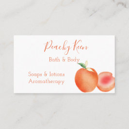 Affärskortet Vattenfärgspersikor Visitkort