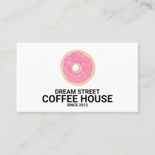 Affärskortet Vattenskärkta Trendiget Donut Baker Visitkort