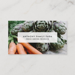 Affärskortet Vegetable Family Farm Visitkort