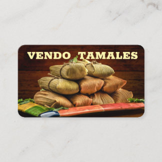 Affärskortet Vendo tamales Visitkort