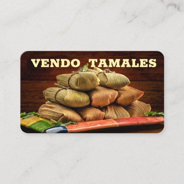 Affärskortet Vendo tamales Visitkort (Framsida)