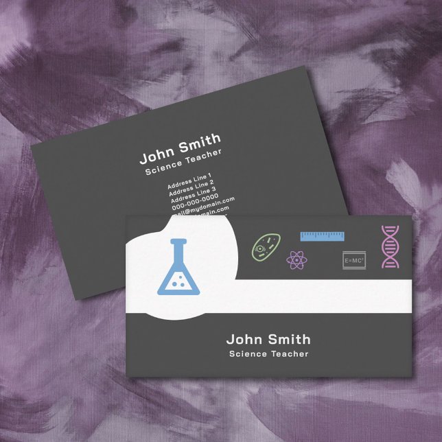 Affärskortet Vetenskapslärare Visitkort (Science Teacher Business Card)