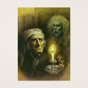 Affärskortet Victorian Gothic Scrooge ACEO Visitkort