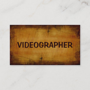 Affärskortet Videographer Antique Visitkort