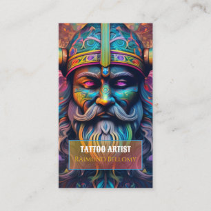 Affärskortet Viking Warrior Visitkort