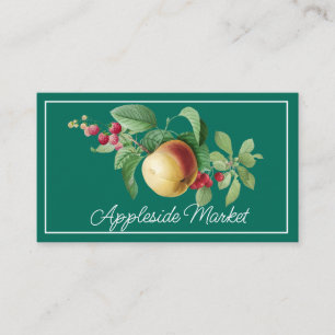 Affärskortet vintage Apple och Berry Stem Visitkort