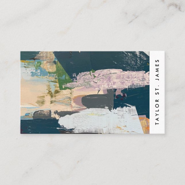 Affärskortet vintage Artist Painting Visitkort (Framsida)