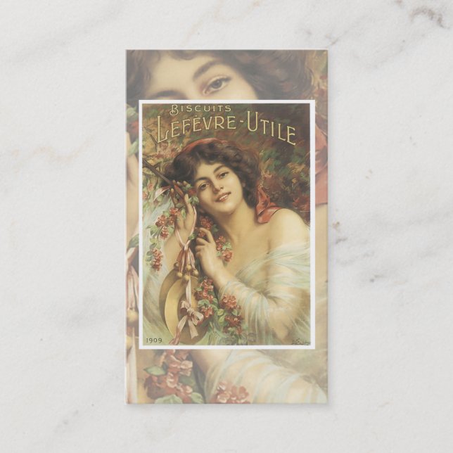 Affärskortet Vintage Biscuit Visitkort (Framsida)
