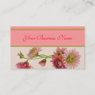 Affärskortet vintage Blommigt Visitkort