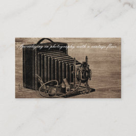 Affärskortet vintage Box Camera Photograf (fotogra Visitkort
