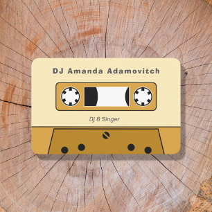 Affärskortet vintage Cassette-band Visitkort