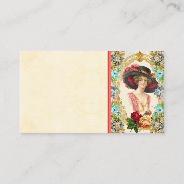 Affärskortet vintage Fransk Visitkort (Framsida)