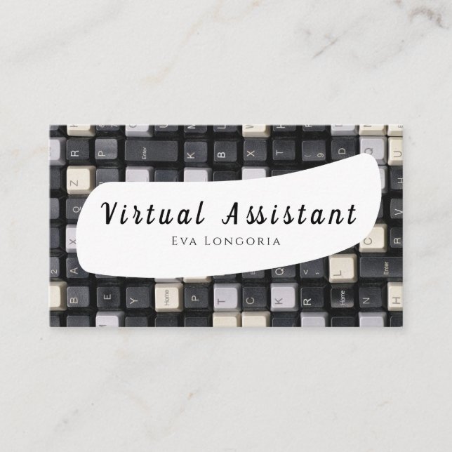 Affärskortet virtuell assistent visitkort (Framsida)