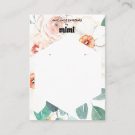 Affärskortet Visning för avläsning av blommigt Visitkort