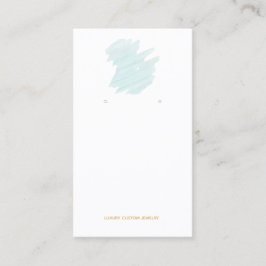 Affärskortet Visning för Logotyp i Aqua Stänk Visitkort