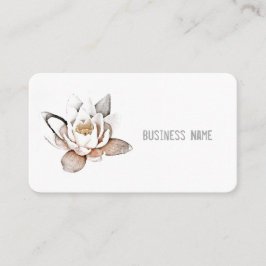 affärskortet "WHITE LOTUS" Visitkort