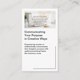 Affärskortet White Social Media Photo QR-kod Visitkort