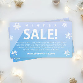 Affärskortet Winter Sale Visitkort
