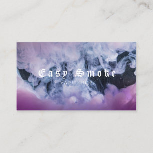 Affärskortet Winter Smoke Vape Shop Visitkort