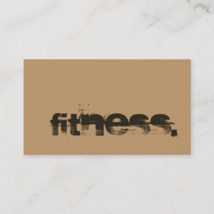 Affärskortet Wood Brown Personal Trainer Fitness Visitkort