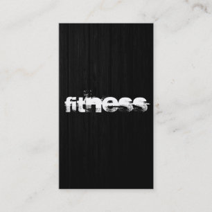 Affärskortet Wood Mönster Grått Fitness Sport Visitkort