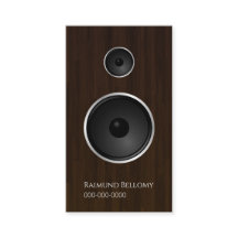 Affärskortet Wood Music Speaker