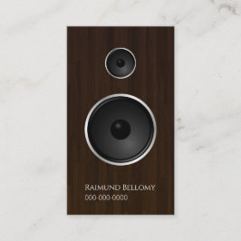 Affärskortet Wood Music Speaker Visitkort