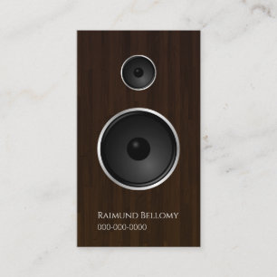 Affärskortet Wood Music Speaker Visitkort