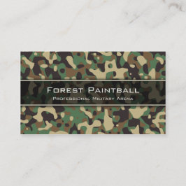 Affärskortet "Woodland Camo", Flecktarn Camouflage Visitkort