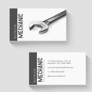 Affärskortet Wrench Mechanic Visitkort