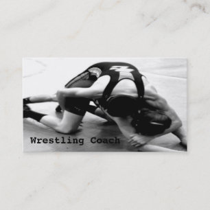Affärskortet Wrestling Coach Visitkort